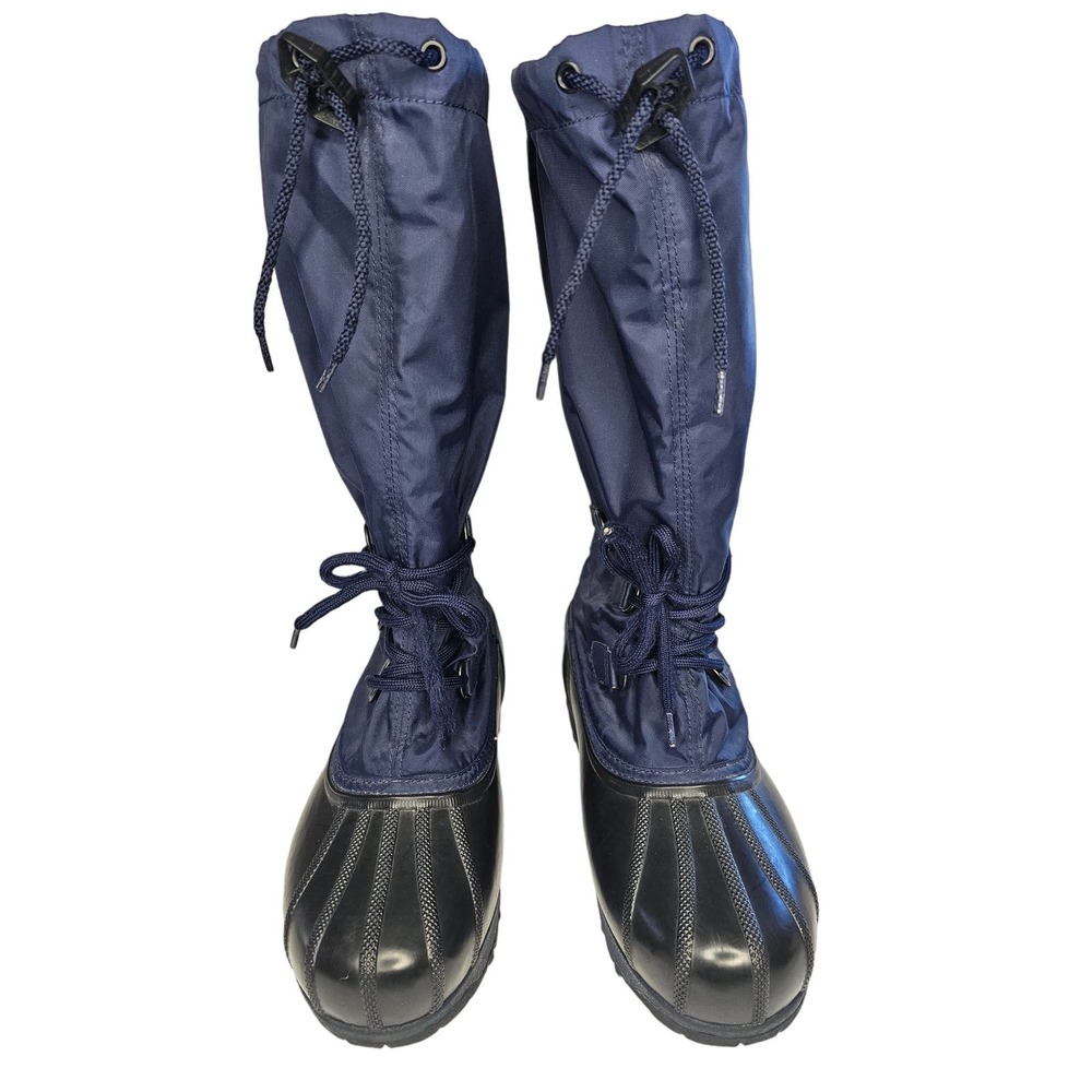 SOREL Snowlion Tall Snowboots Blue Lined Boots size 10 - Picture 4 of 10